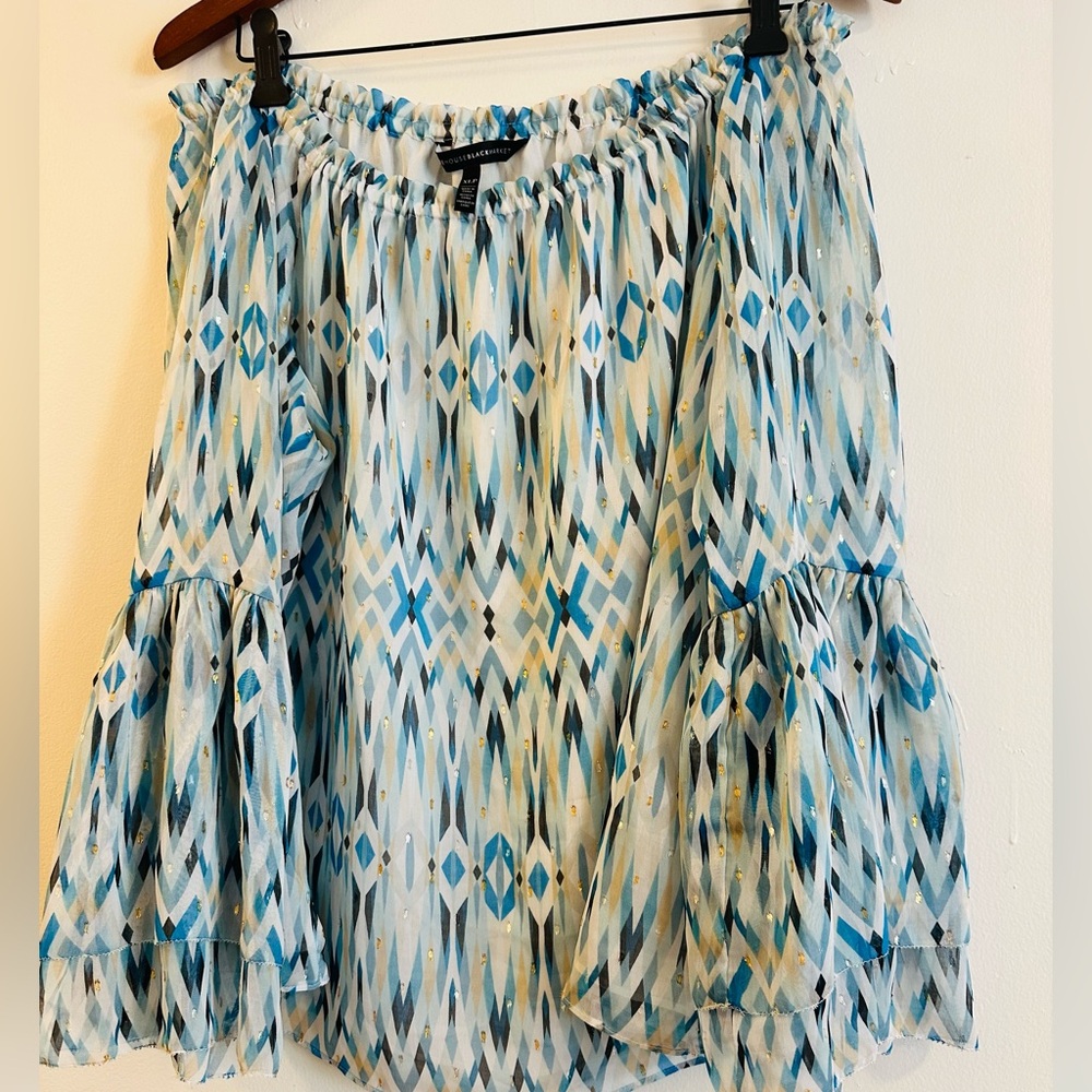 WHBM party blouse. Off shoulders. Worn once. XLP